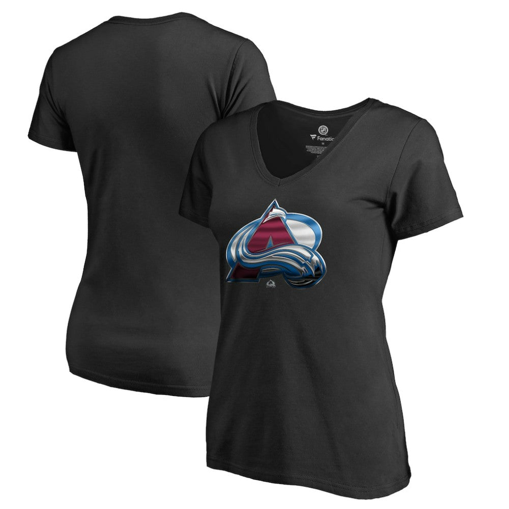 Colorado Avalanche Women's Midnight Mascot V-Neck T-Shirt On Sale
