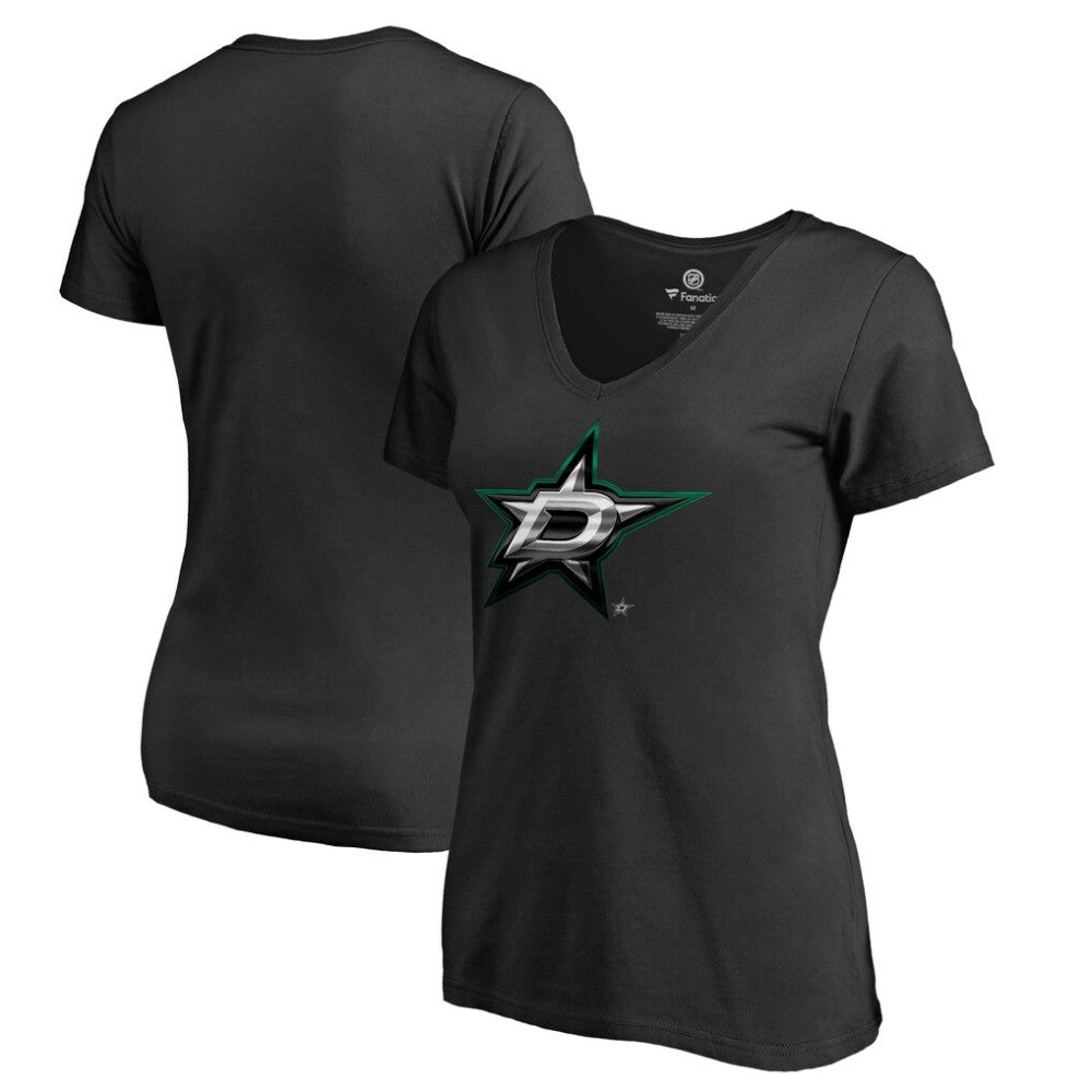 Dallas Stars Women's Midnight Mascot V-Neck T-Shirt Outlet