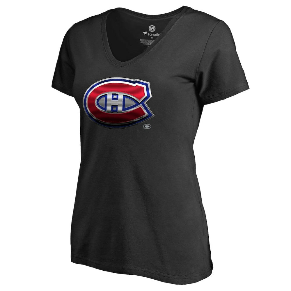 Montreal Canadiens Women's Midnight Mascot V-Neck T-Shirt Outlet