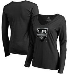 Los Angeles Kings Women's Midnight Mascot Long Sleeve V-Neck T-Shirt Online