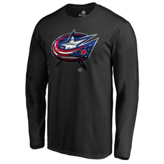 Columbus Blue Jackets Midnight Mascot Long Sleeve T-Shirt Discount