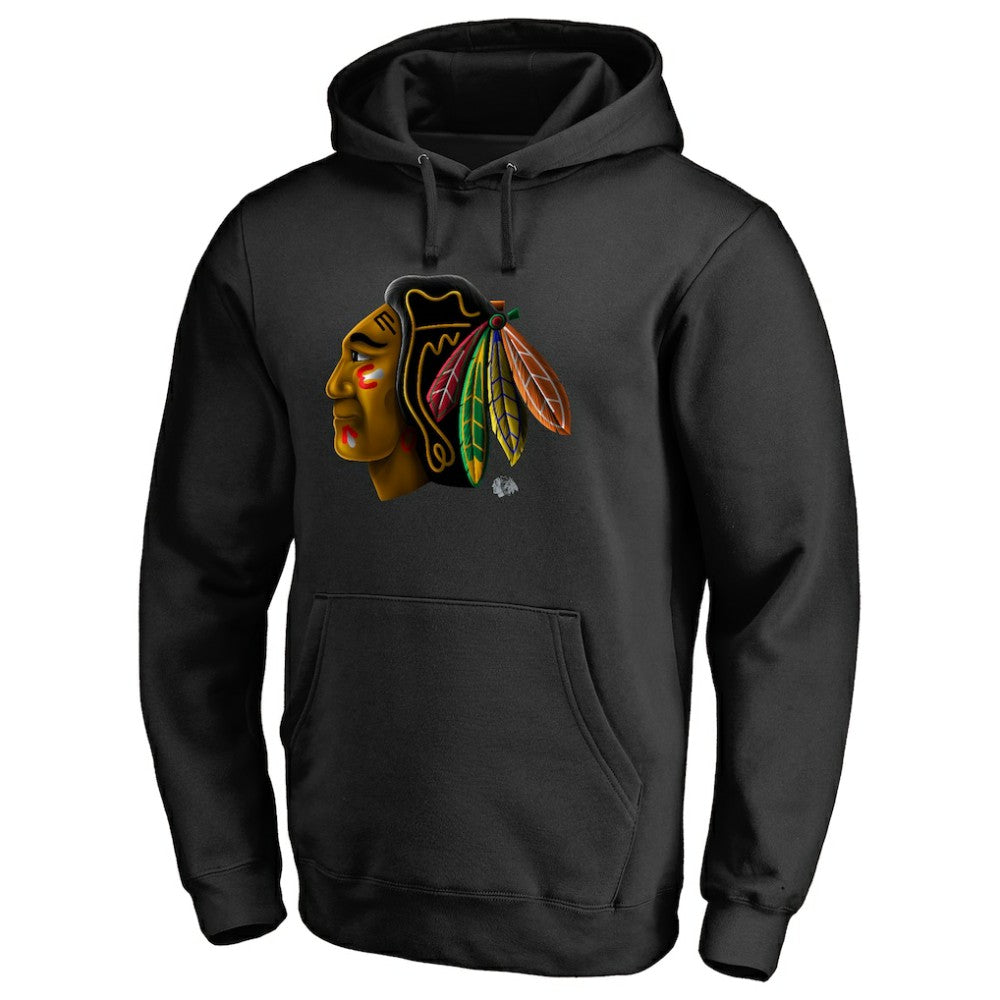 Chicago Blackhawks Midnight Mascot Pullover Hoodie Sale