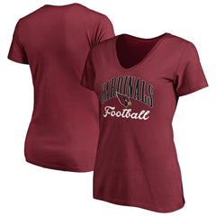 Arizona Cardinals  Women's Victory Script V-Neck T-Shirt