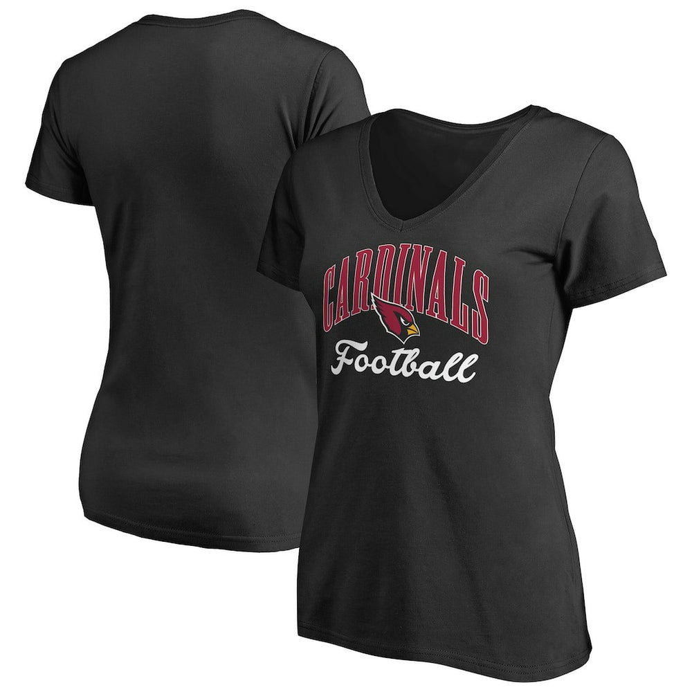Arizona Cardinals Fanatics Women's Victory Script V-Neck T-Shirt