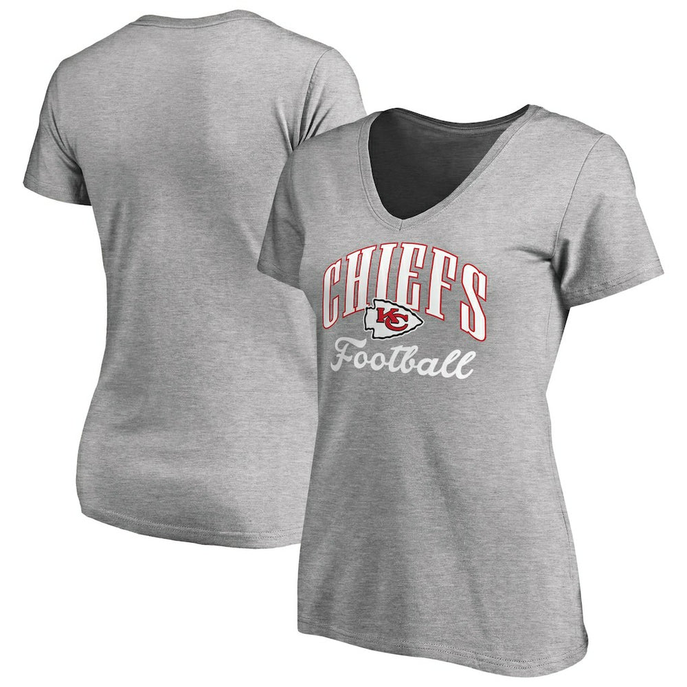 Kansas City Chiefs  Women's Victory Script V-Neck T-Shirt