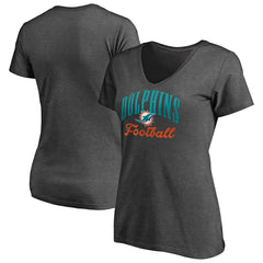 Miami Dolphins  Women's Victory Script V-Neck T-Shirt