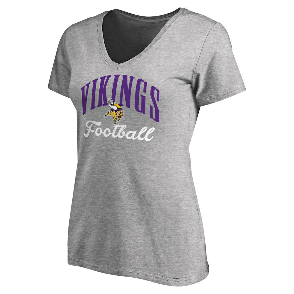 Minnesota Vikings  Women's Victory Script V-Neck T-Shirt