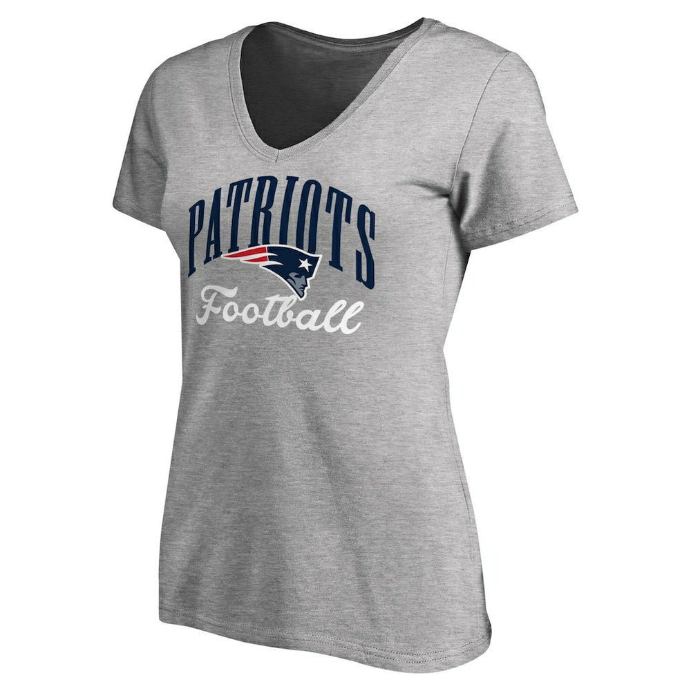 New England Patriots  Women's Victory Script V-Neck T-Shirt
