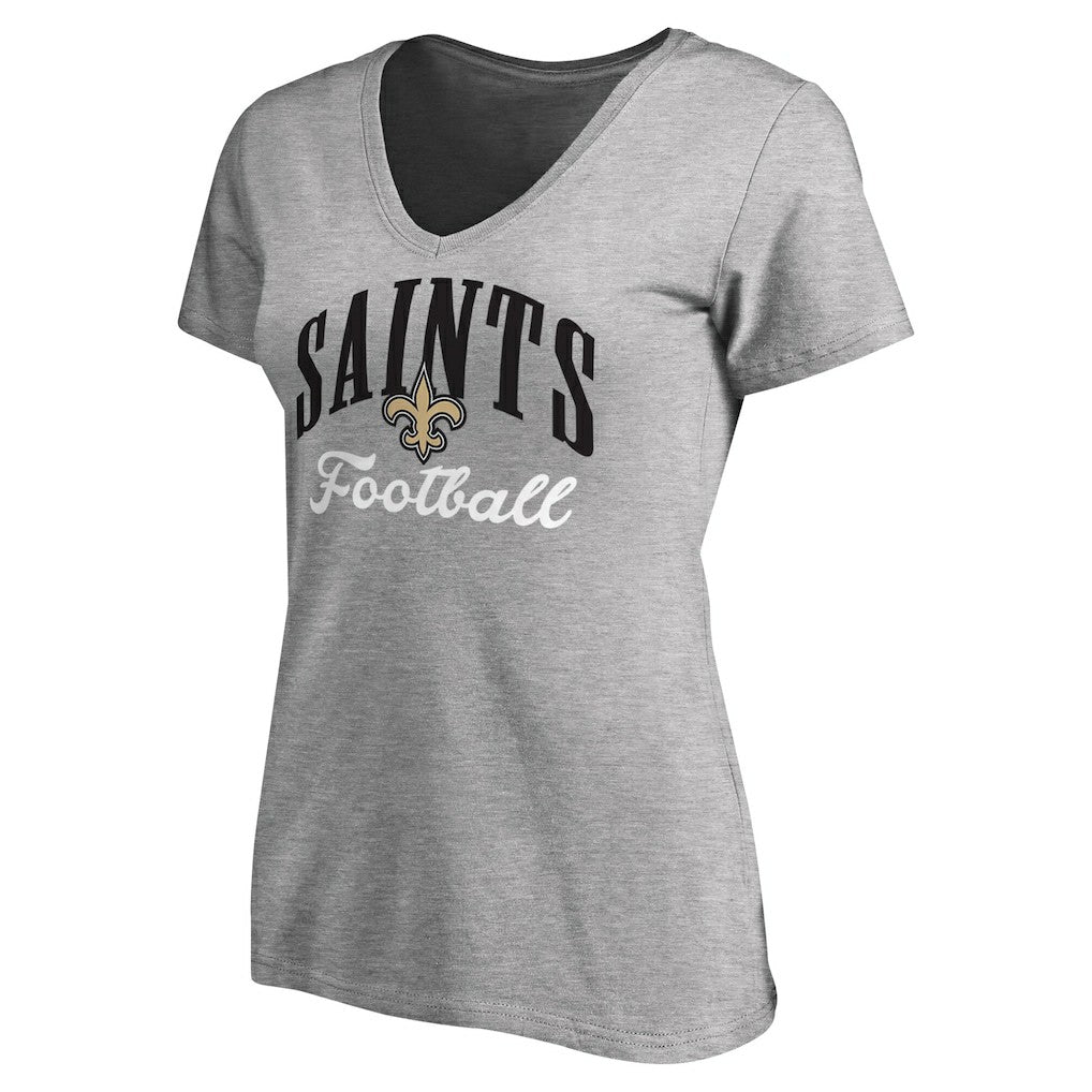 New Orleans Saints  Women's Victory Script V-Neck T-Shirt