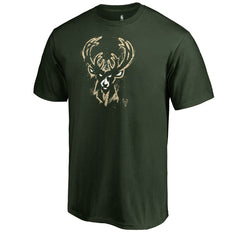 Milwaukee Bucks Splatter Logo T-Shirt Discount