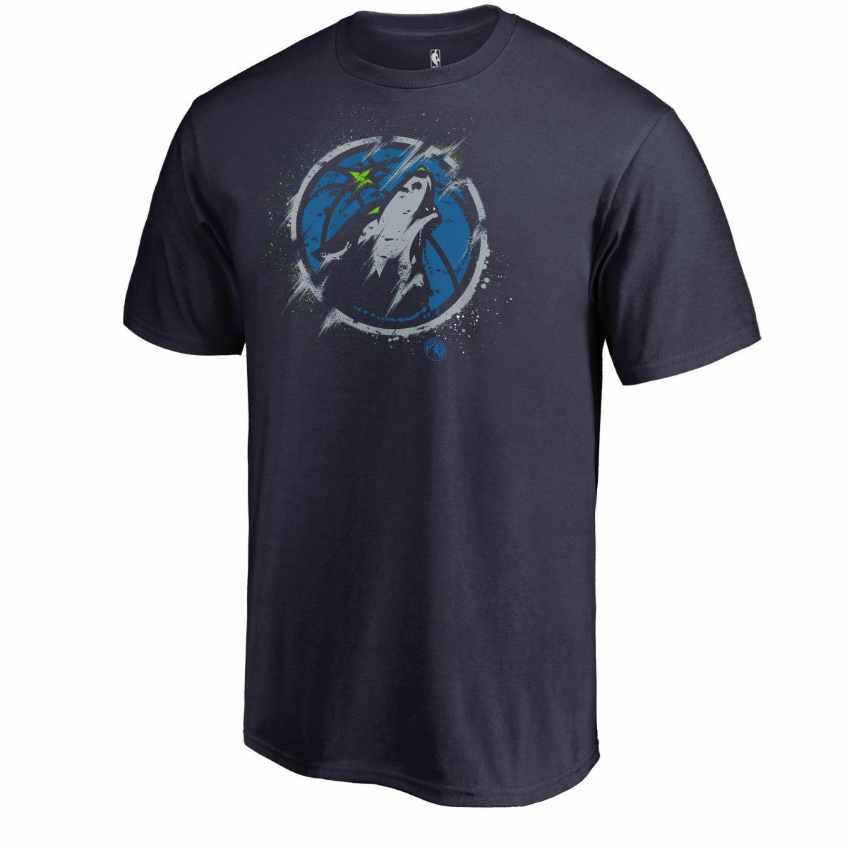 Men's Navy Minnesota Timberwolves Splatter Logo T-Shirt for sale Outlet