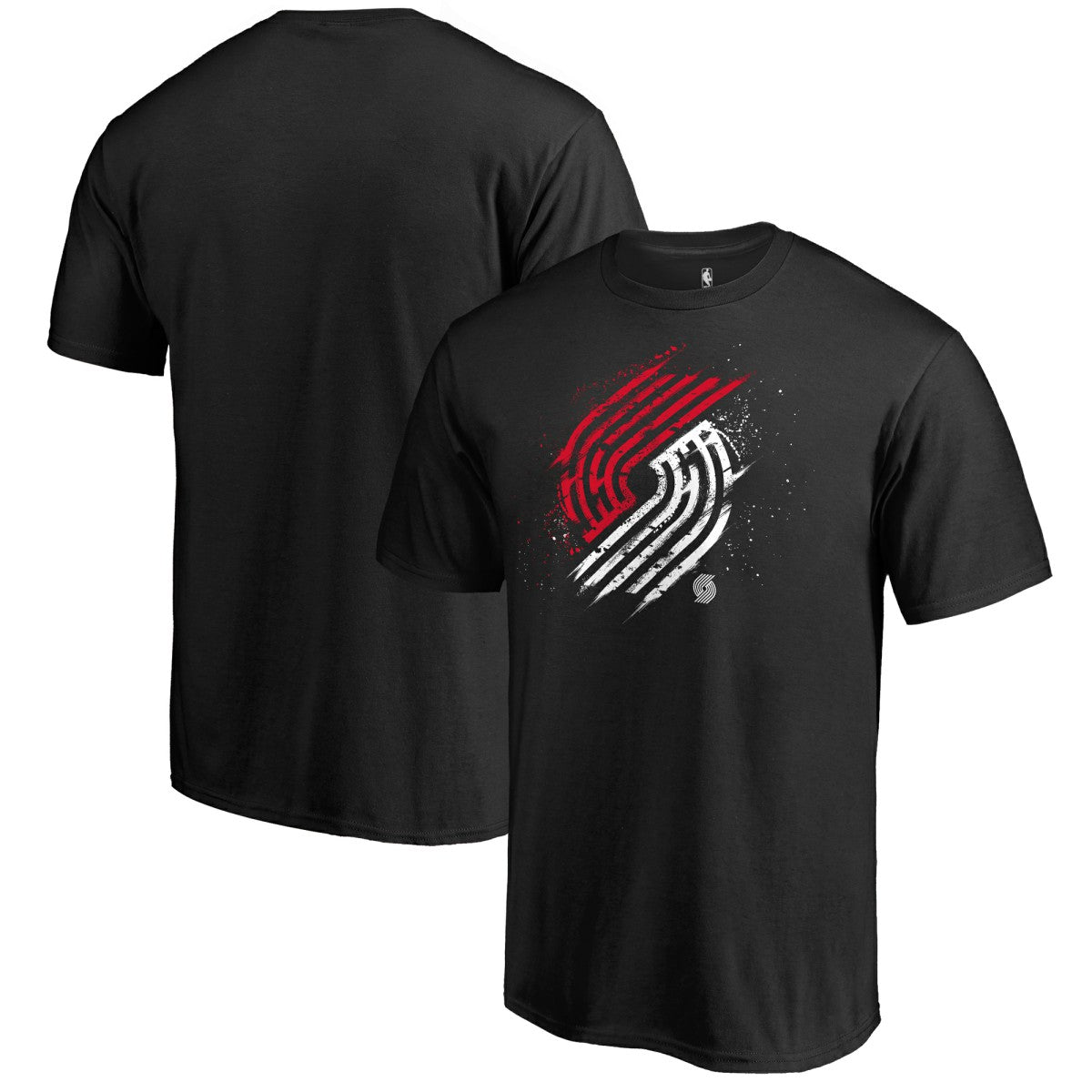 Portland Trail Blazers Splatter Logo T-Shirt For Sale
