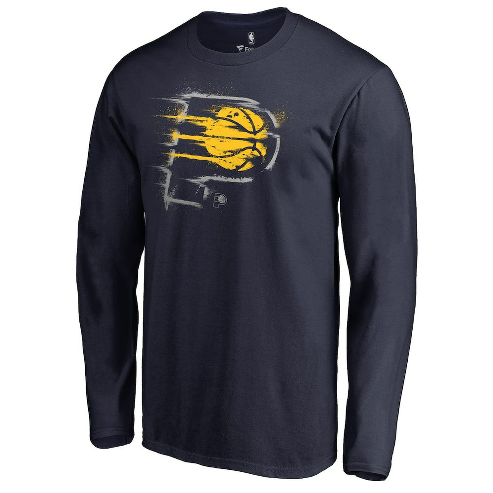 Indiana Pacers Splatter Logo Long Sleeve T-Shirt For Sale