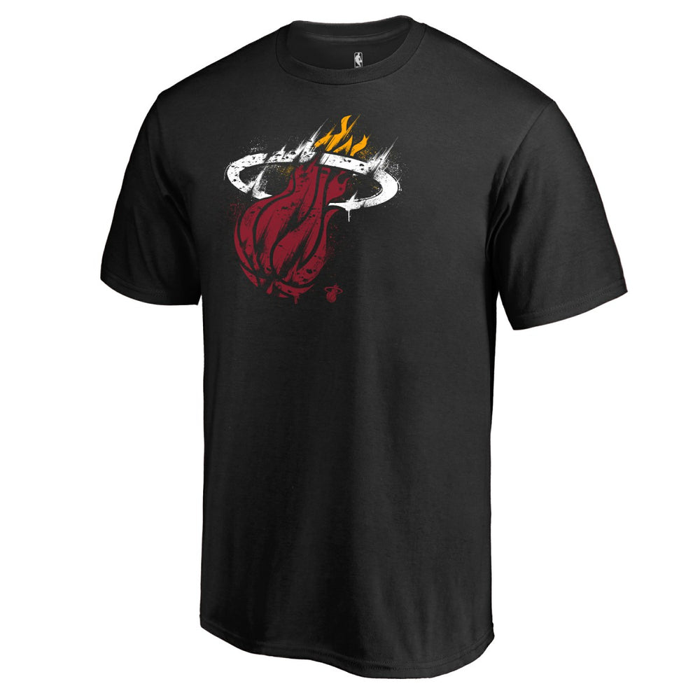 Miami Heat Splatter Logo T-Shirt Outlet