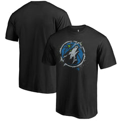 Minnesota Timberwolves Splatter Logo T-Shirt New