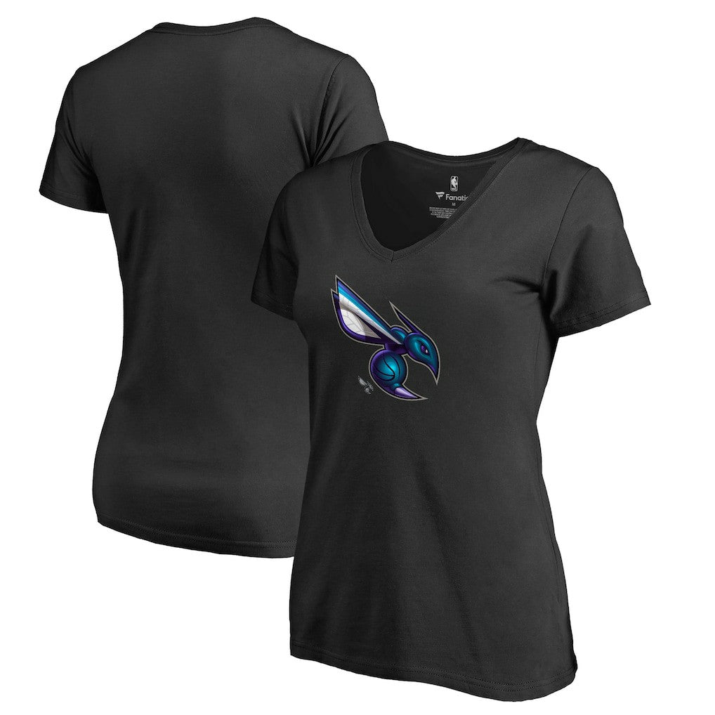 Charlotte Hornets Women's Midnight Mascot V-Neck T-Shirt Online