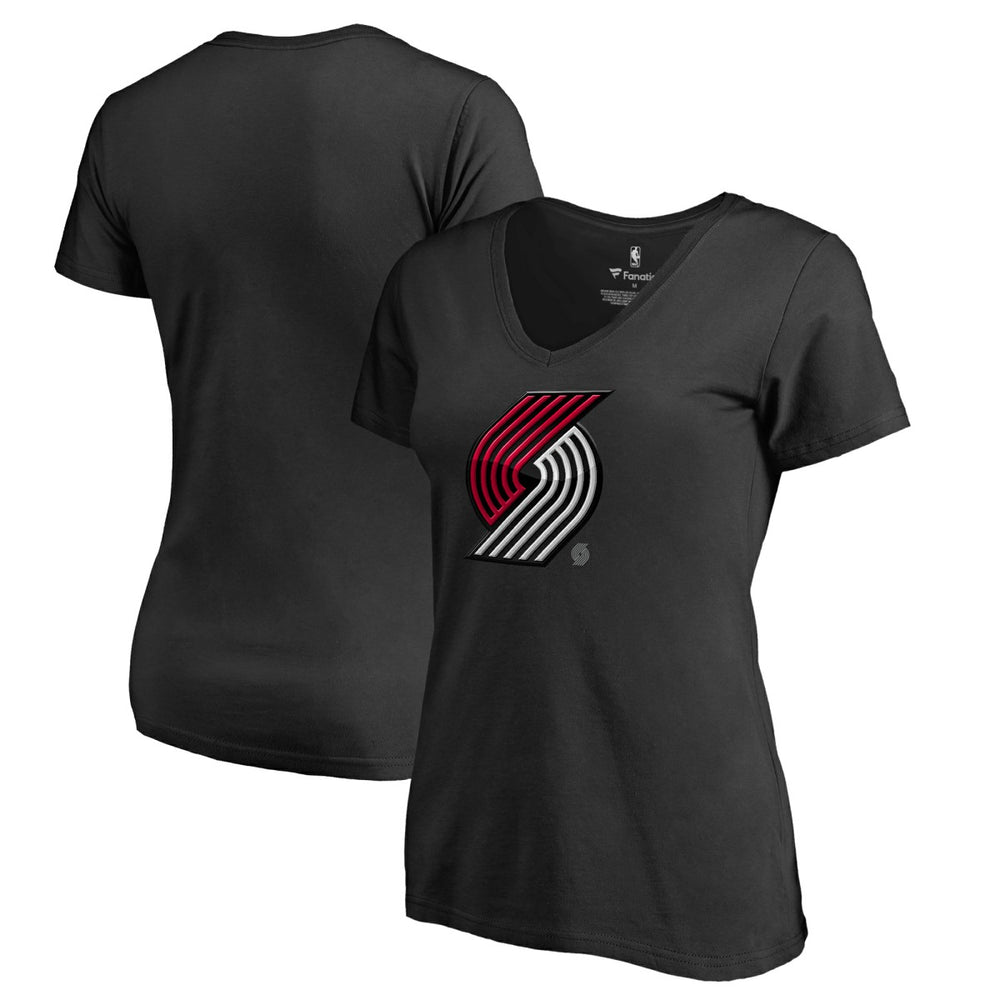 Portland Trail Blazers Women's Midnight Mascot V-Neck T-Shirt Online