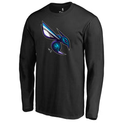 Charlotte Hornets Midnight Mascot Long Sleeve T-Shirt Discount