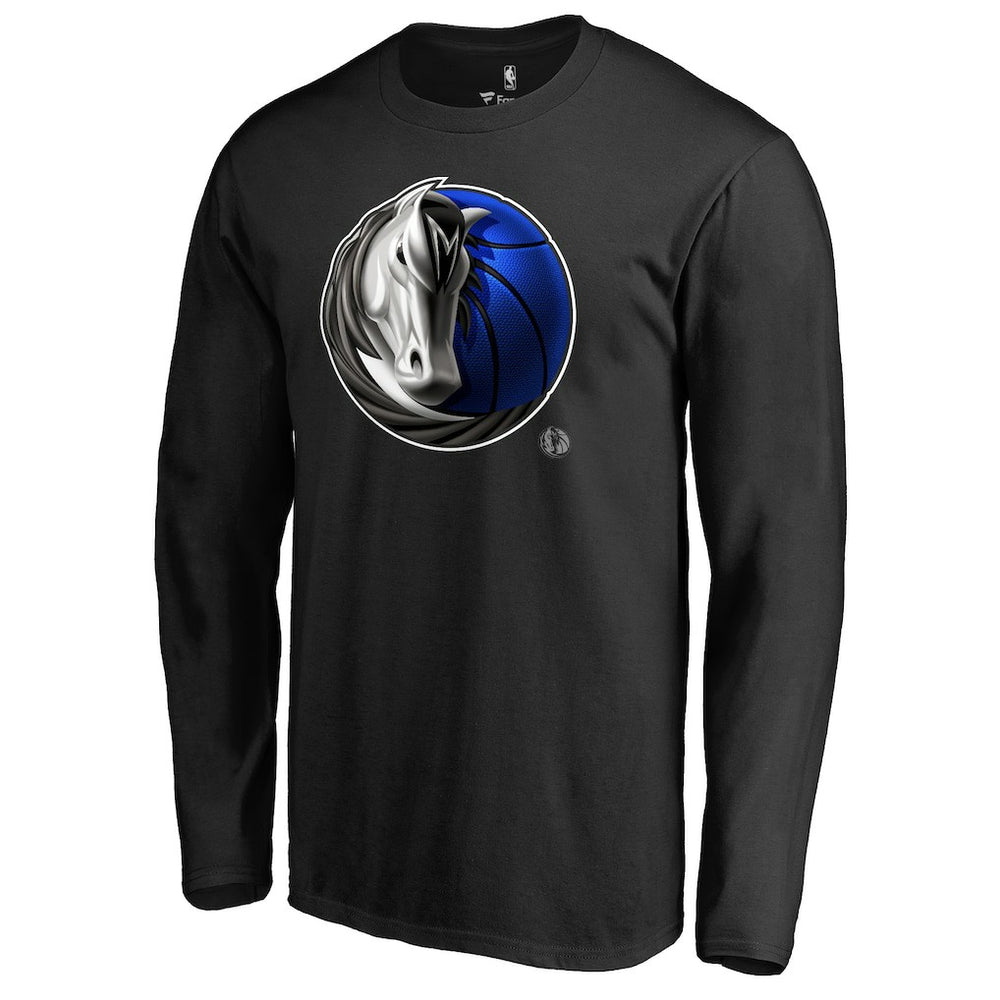 Dallas Mavericks Midnight Mascot Long Sleeve T-Shirt sale Online