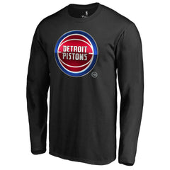 Detroit Pistons Midnight Mascot Long Sleeve T-Shirt sale On Sale