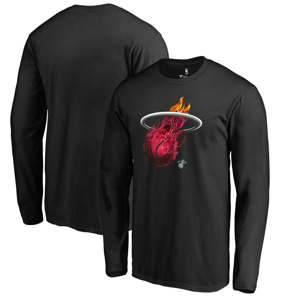 Miami Heat Midnight Mascot Long Sleeve T-Shirt Online