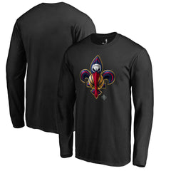 New Orleans Pelicans Midnight Mascot Long Sleeve T-Shirt Outlet