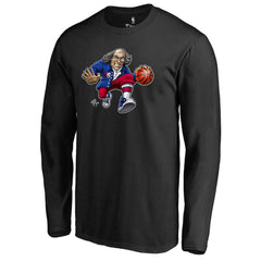 Philadelphia 76ers Midnight Mascot Long Sleeve T-Shirt Outlet