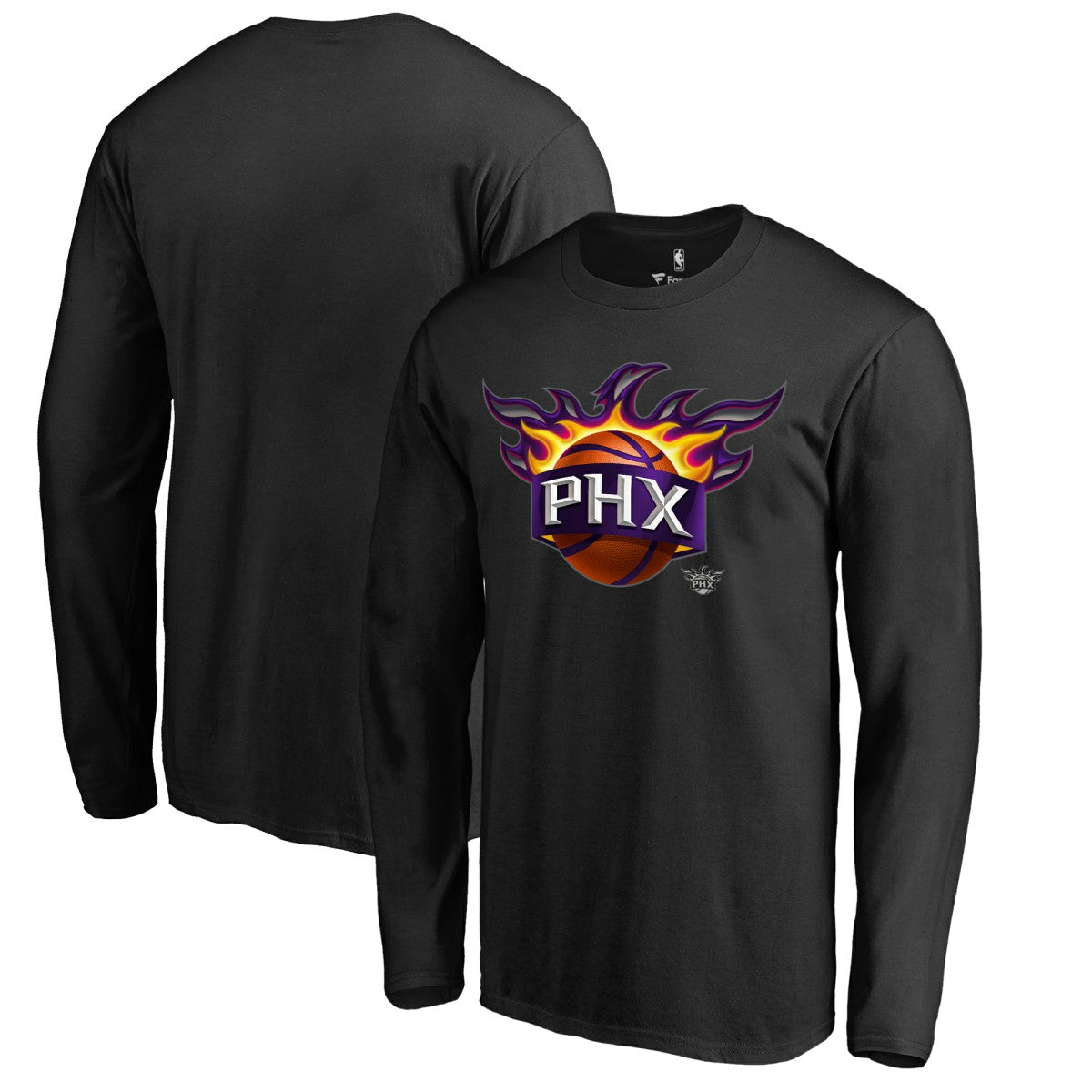Phoenix Suns Midnight Mascot Long Sleeve T-Shirt On Sale