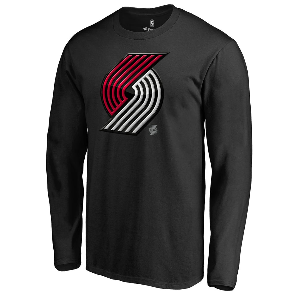 Portland Trail Blazers Midnight Mascot Long Sleeve T-Shirt Discount