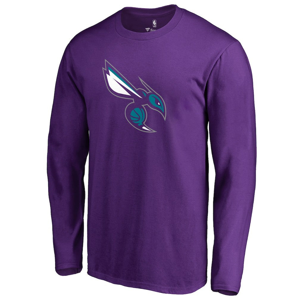Charlotte Hornets Alternate Logo Long Sleeve T-Shirt On Sale