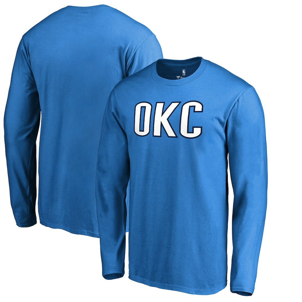 Oklahoma City Thunder Alternate Logo Long Sleeve T-Shirt Discount