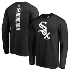 Yoan Moncada Chicago White Sox Backer Long Sleeve T-Shirt | MLB On Sale