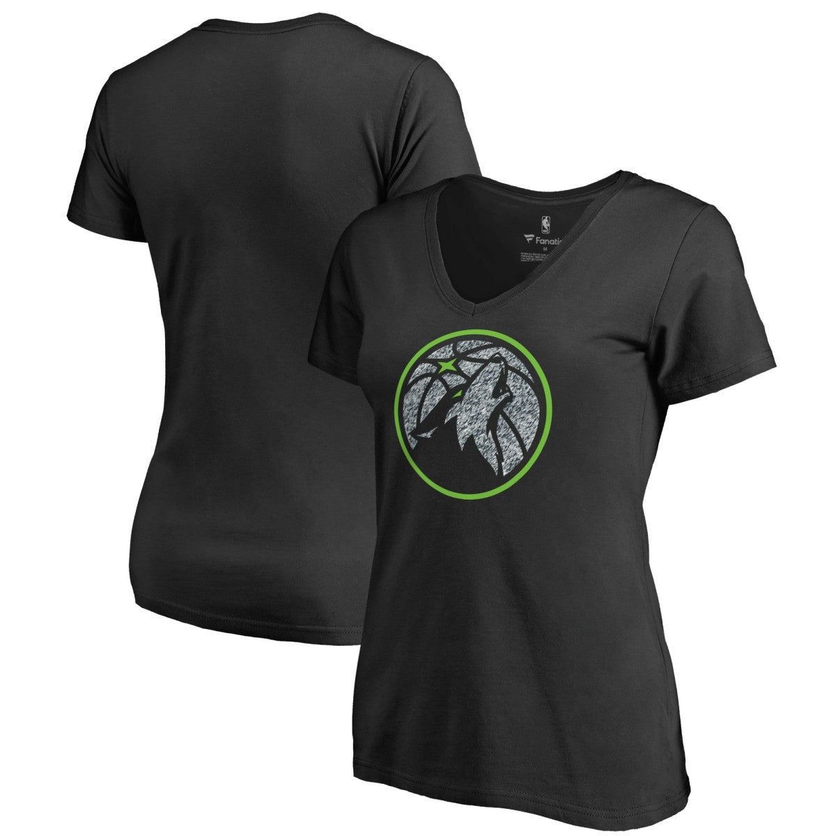 Minnesota Timberwolves Women's Static Logo V-Neck T-Shirt Outlet