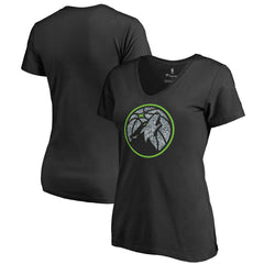Minnesota Timberwolves Women's Static Logo V-Neck T-Shirt Outlet