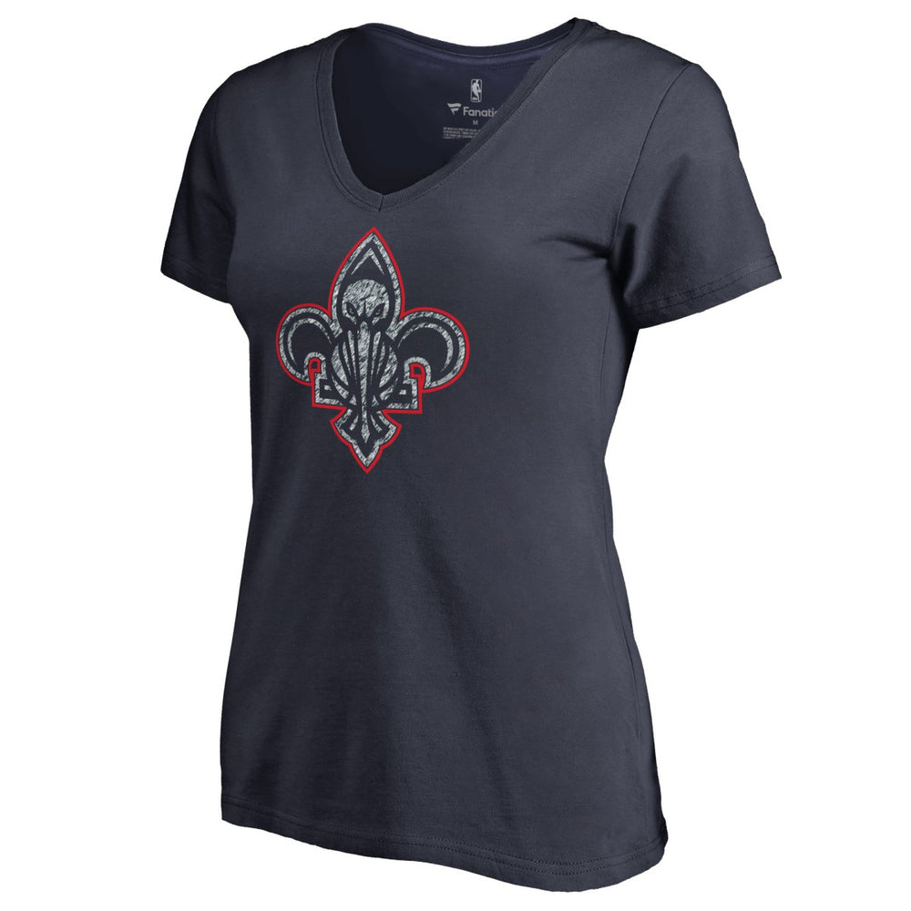 New Orleans Pelicans Women's Static Logo V-Neck T-Shirt Discount