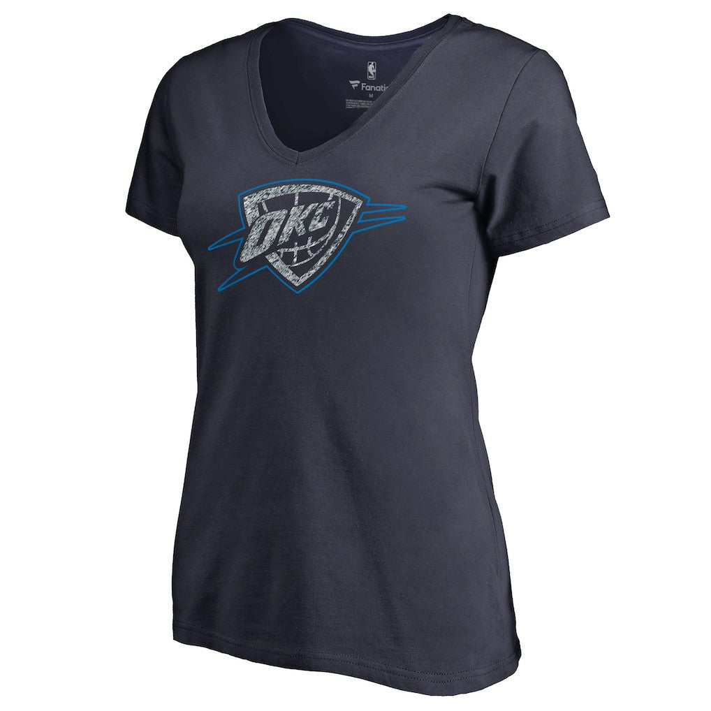 Oklahoma City Thunder Women's Static Logo V-Neck T-Shirt Discount