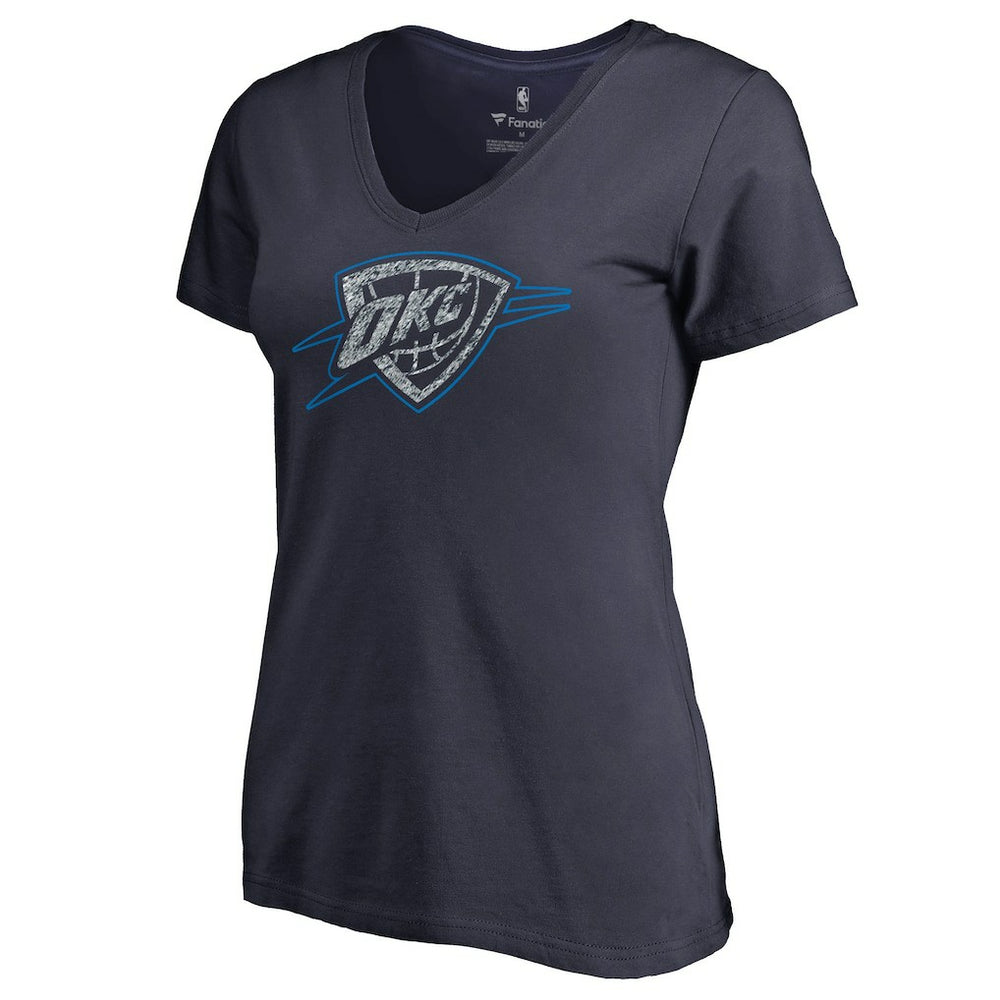 Oklahoma City Thunder Women's Static Logo V-Neck T-Shirt Discount