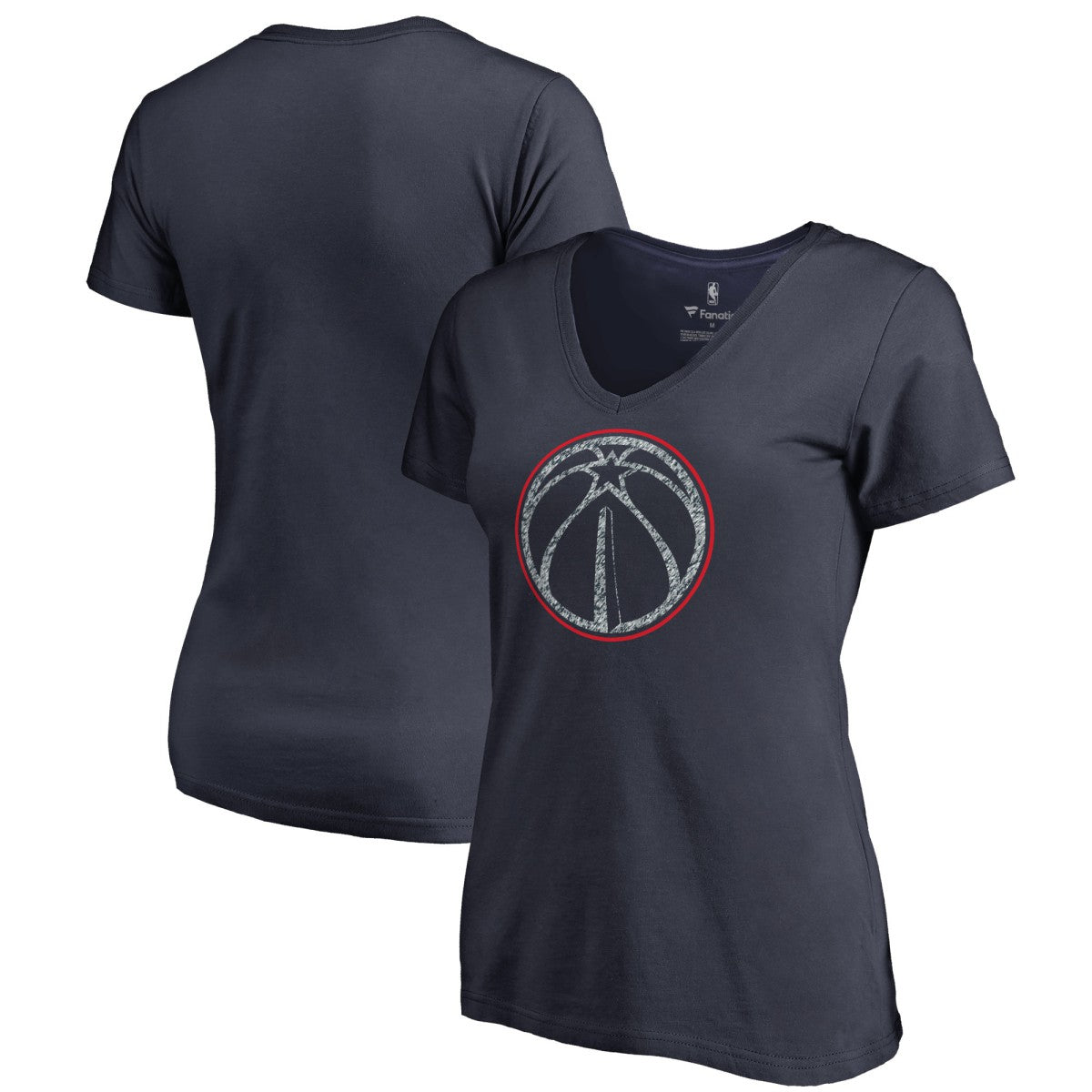 Washington Wizards Women's Static Logo V-Neck T-Shirt Outlet