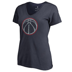 Washington Wizards Women's Static Logo V-Neck T-Shirt Outlet