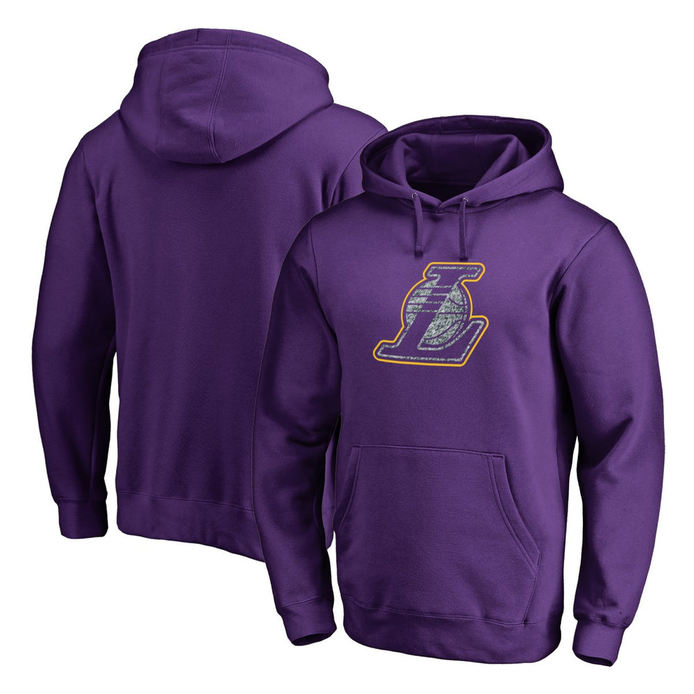 Los Angeles Lakers Static Logo Pullover Hoodie New