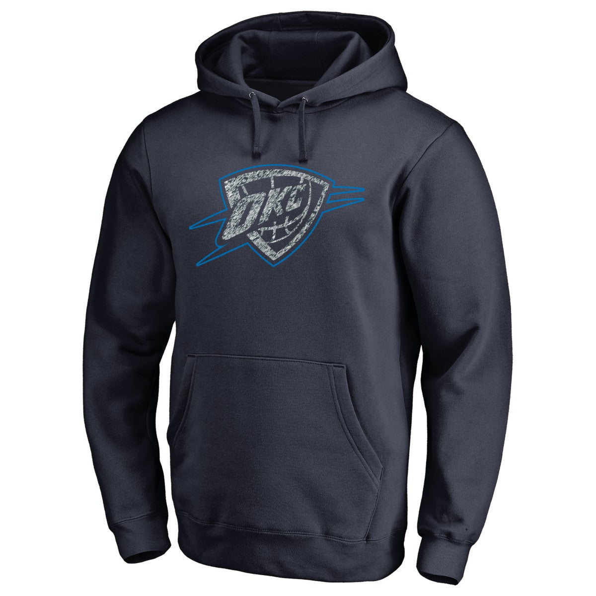 Oklahoma City Thunder Static Logo Pullover Hoodie New