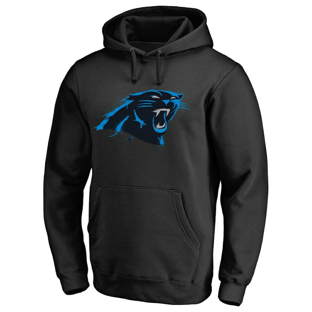 Carolina Panthers  Splatter Logo Pullover Hoodie