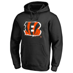 Cincinnati Bengals  Splatter Logo Pullover Hoodie
