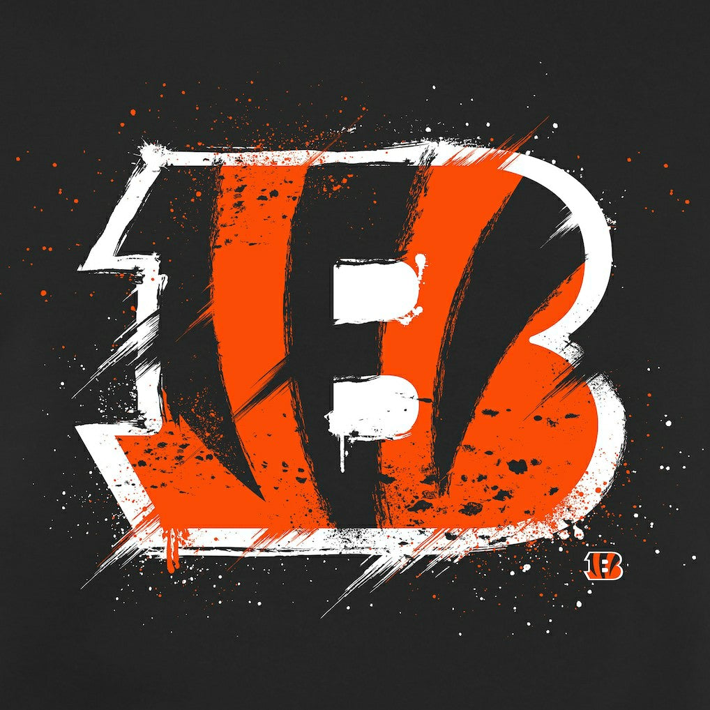 Cincinnati Bengals  Splatter Logo Pullover Hoodie