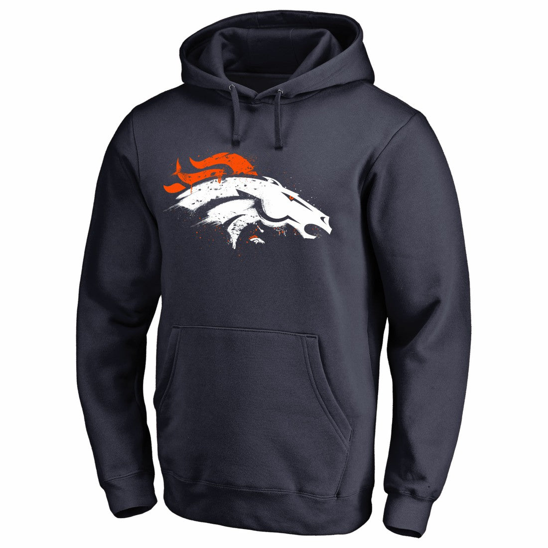 Denver Broncos  Splatter Logo Pullover Hoodie