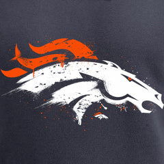 Denver Broncos  Splatter Logo Pullover Hoodie