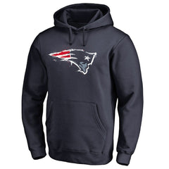 New England Patriots  Splatter Logo Pullover Hoodie
