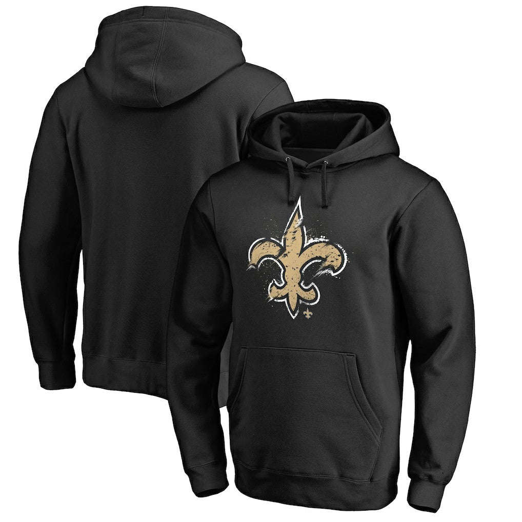New Orleans Saints  Splatter Logo Pullover Hoodie