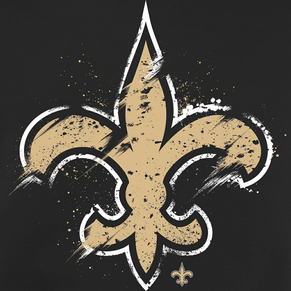 New Orleans Saints  Splatter Logo Pullover Hoodie