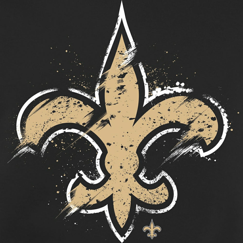 New Orleans Saints  Splatter Logo Pullover Hoodie